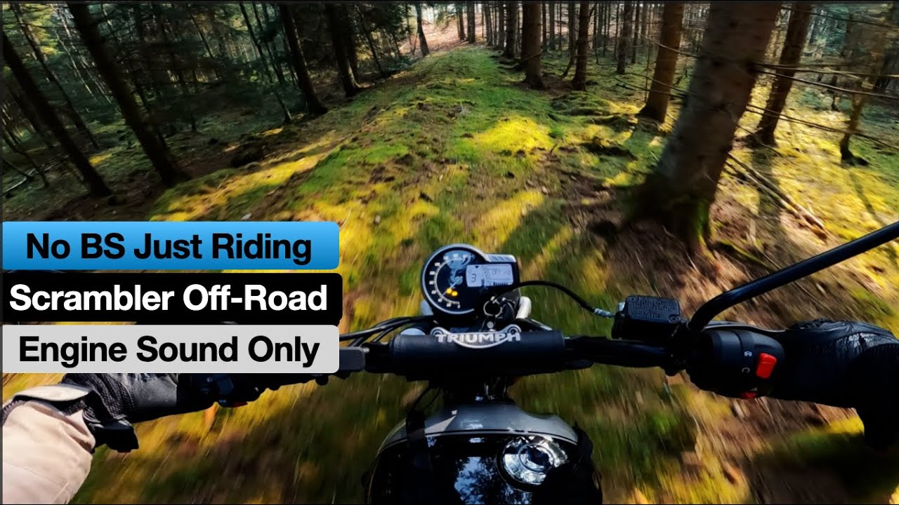 Sweden Spring Ride | Scrambler 400x Off Road | Engine Sound Only [4K]
