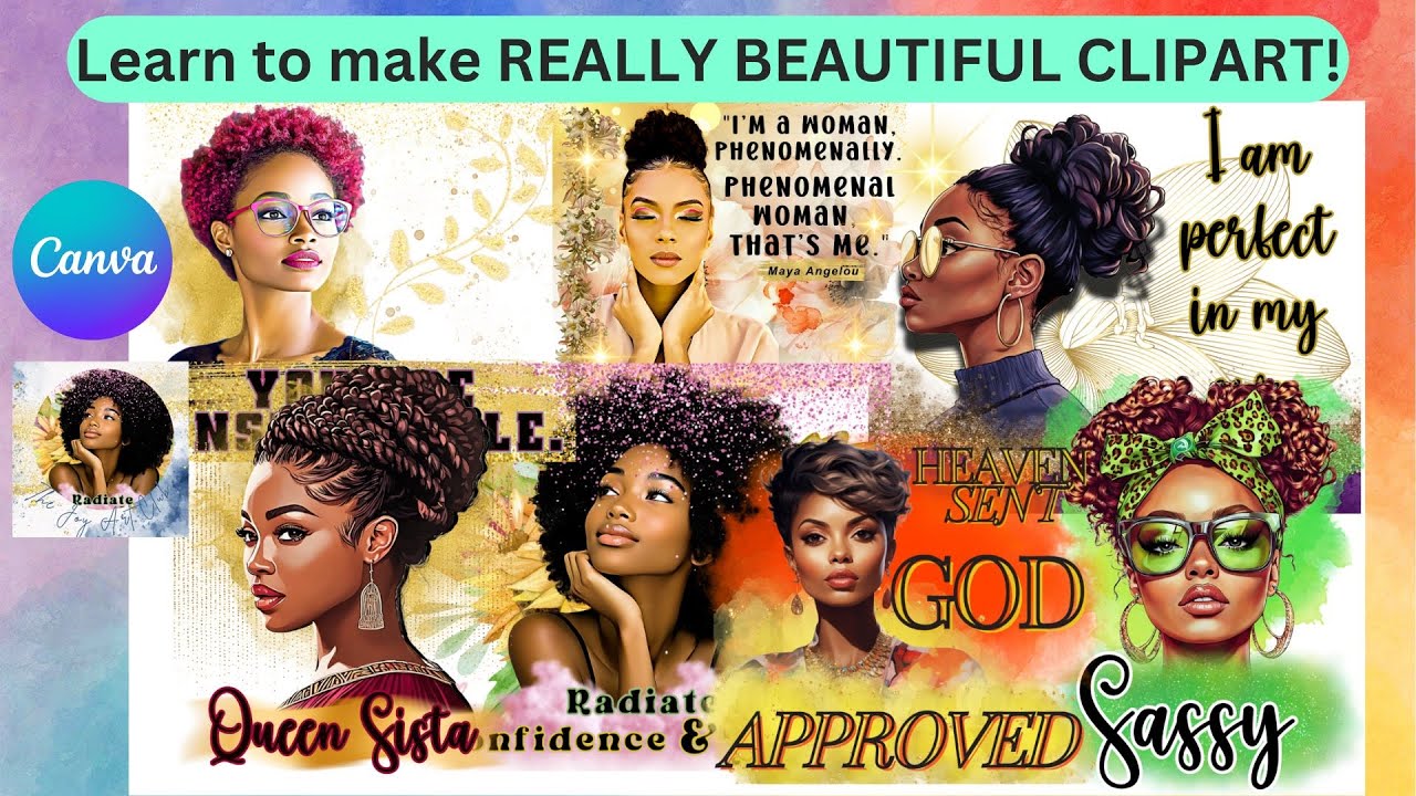 Canva Tutorial - Learn to make REALLY BEAUTIFUL CLIPART! - #canvatutorial  #sellonetsy #learncanva