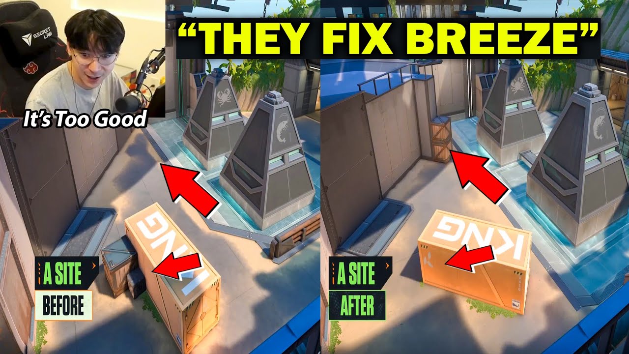 TenZ Reacts and Gives His Opinion on the NEW BREEZE MAP CHANGES (Patch 12.00)