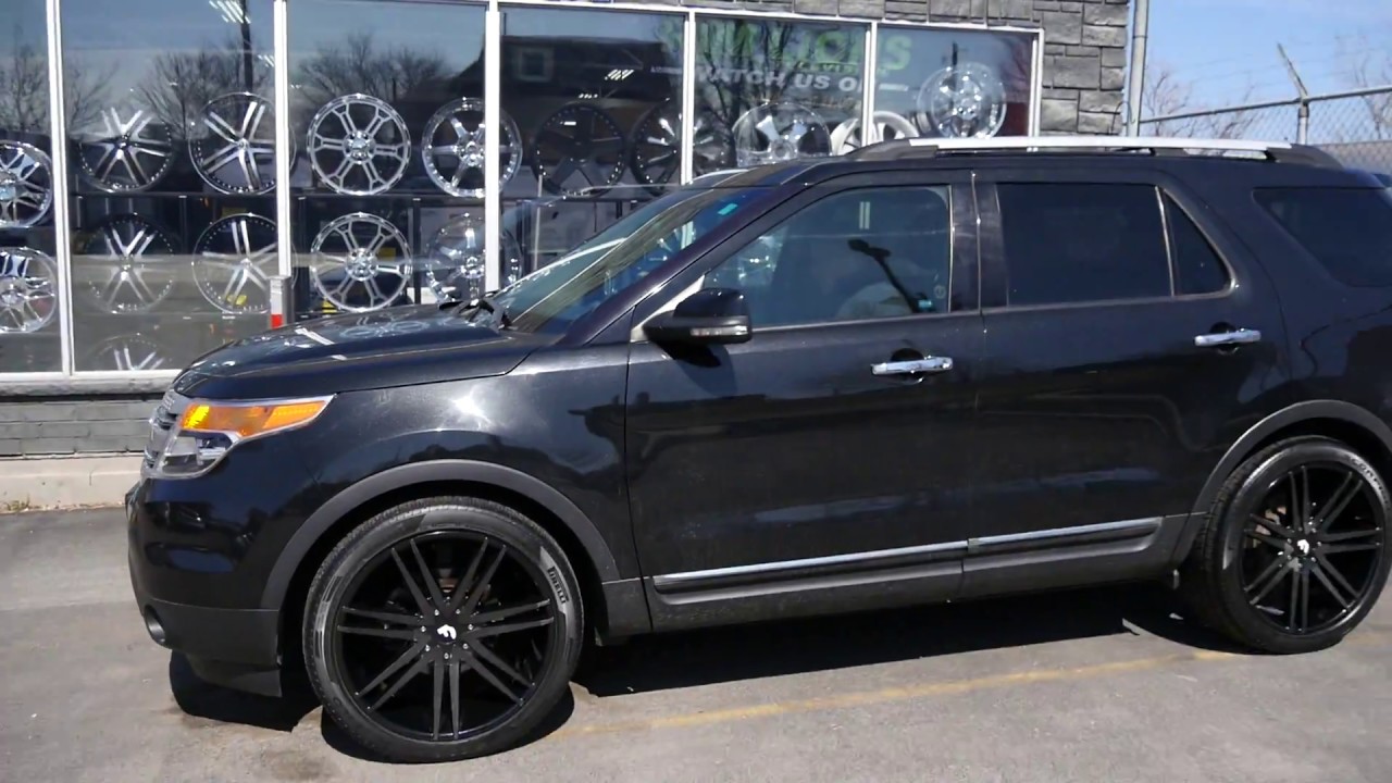 2011 FORD EXPLORER WITH 22 INCH CUSTOM RIMS & TIRES