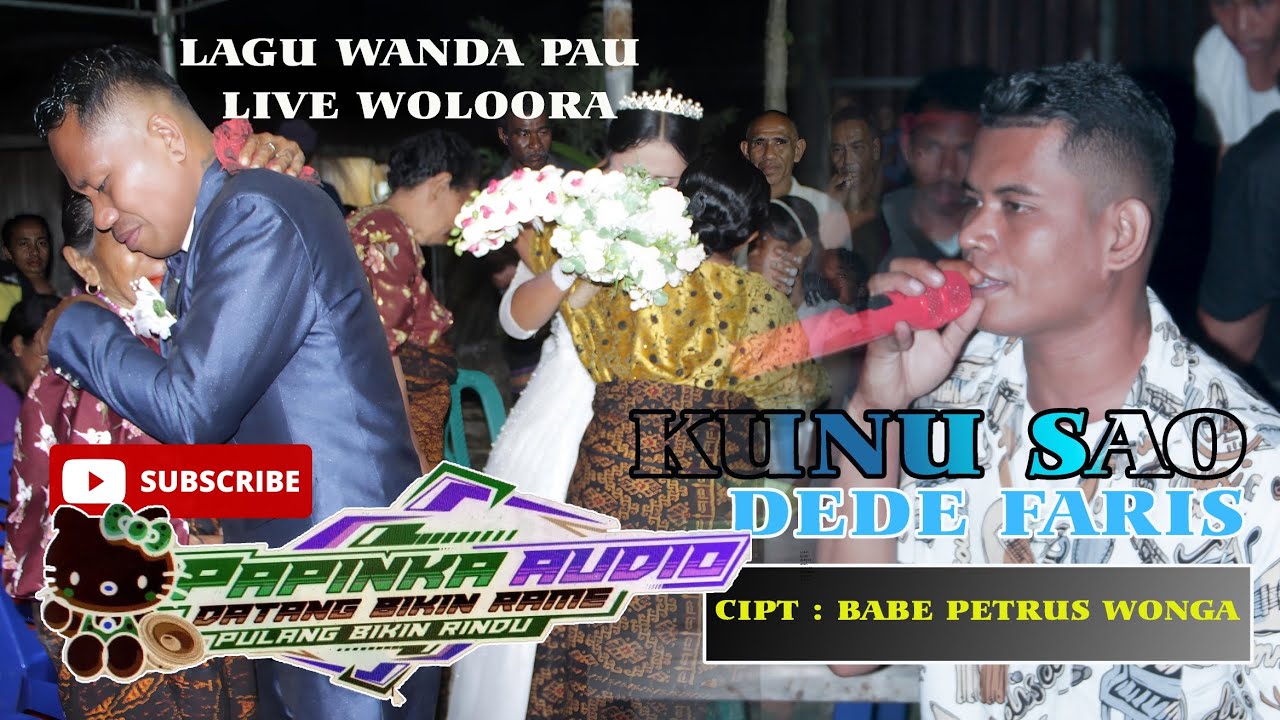 DEDE FARIS LIVE COVER WANDA PA'U - KUNU SAO || MOMEN PERNIKAHAN FANDER DAN SUTRI