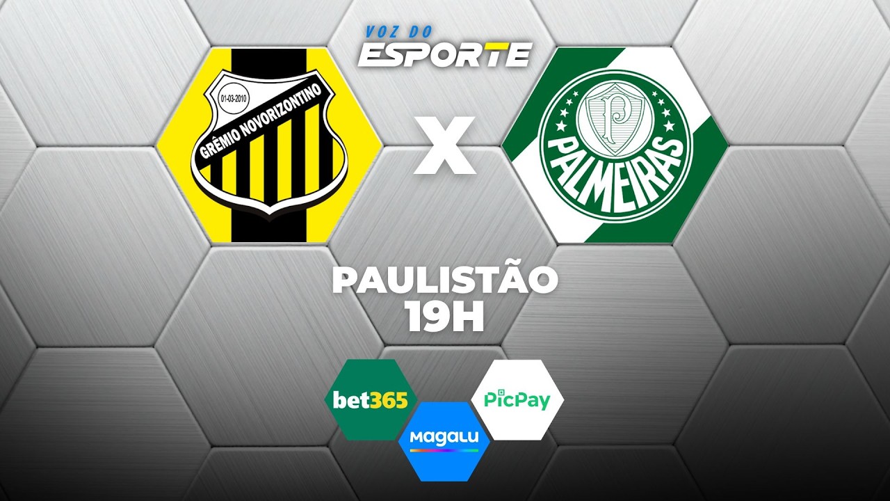 NOVORIZONTINO X PALMEIRAS - AO VIVO | CAMPEONATO PAULISTA &ndash; 08/03/2026