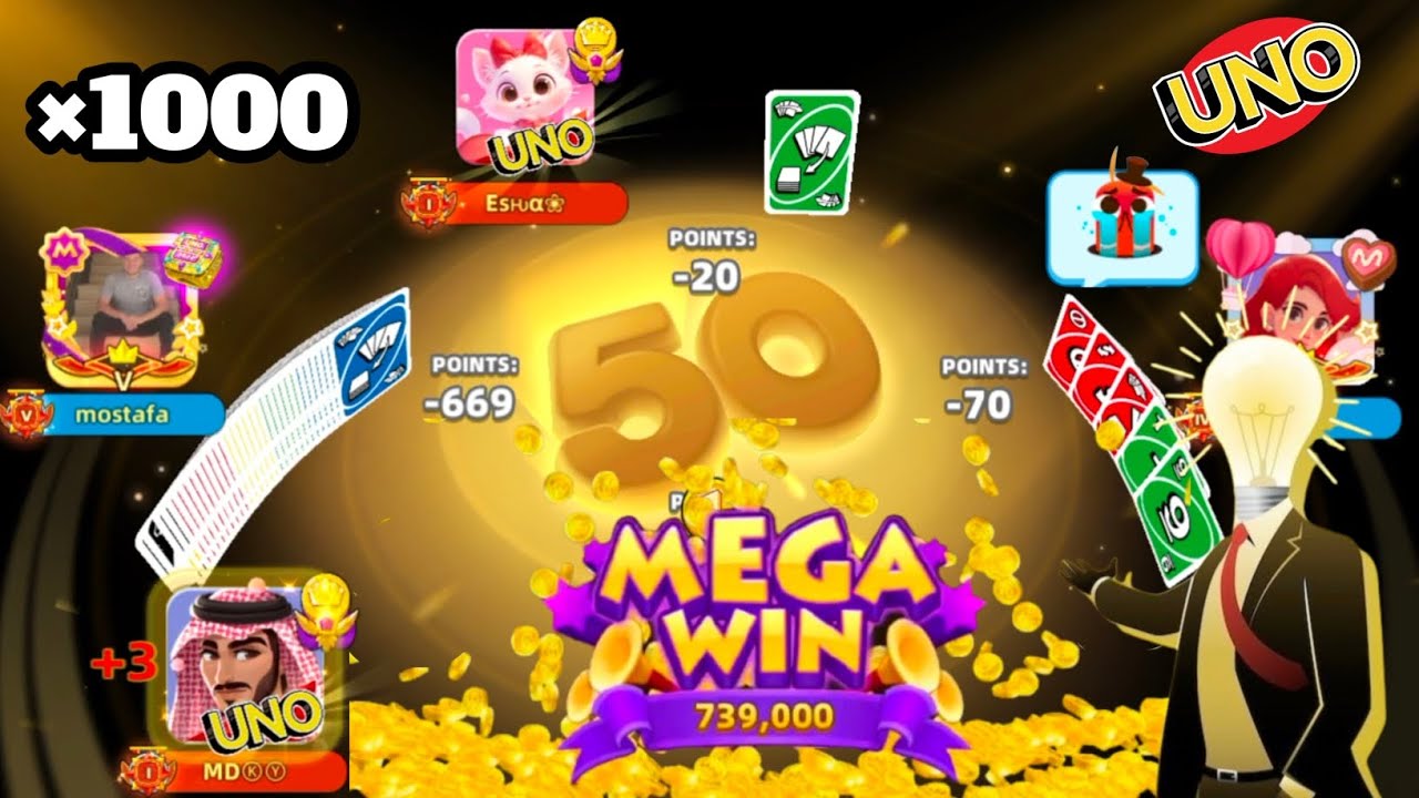 Uno Mobile Game || Go Wild X1000 with Wild +4+6 Reverse Card