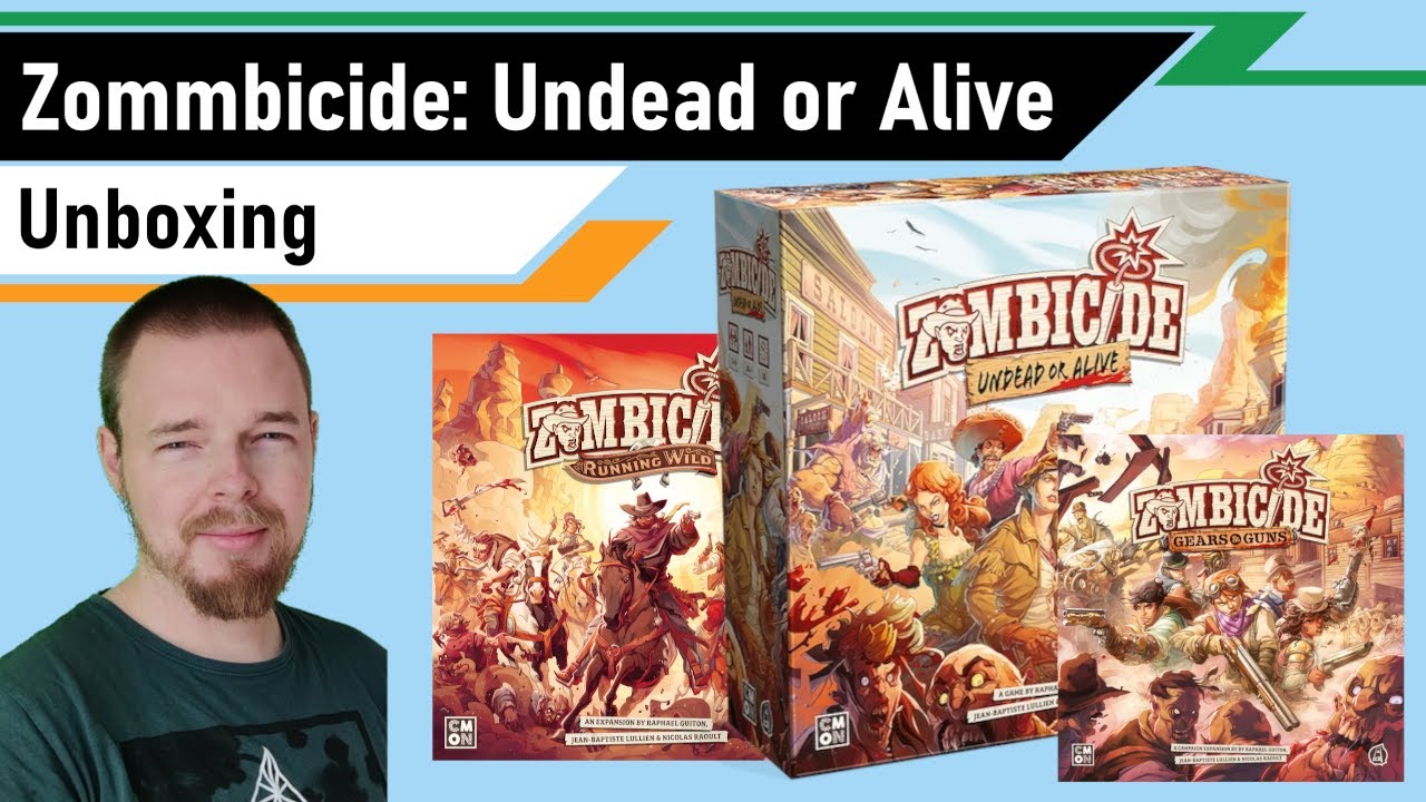 Live Unboxing - Zombicide: Undead or Alive - All Expansions