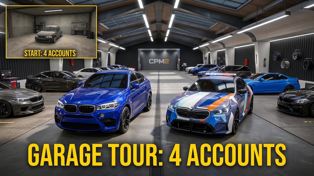 GARAGE TOUR OF MY CPM2 FOUR ACCOUNTS