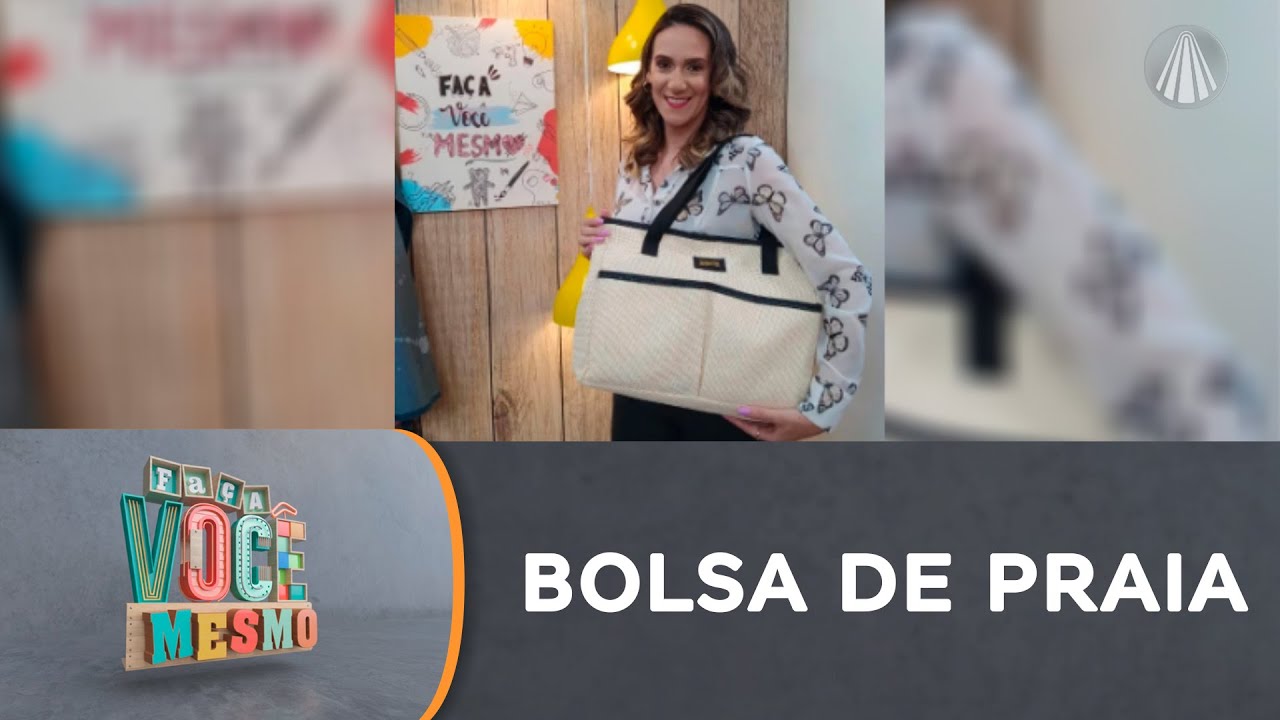 Vamos para a praia? Faça uma linda bolsa em costura criativa para usar no verão