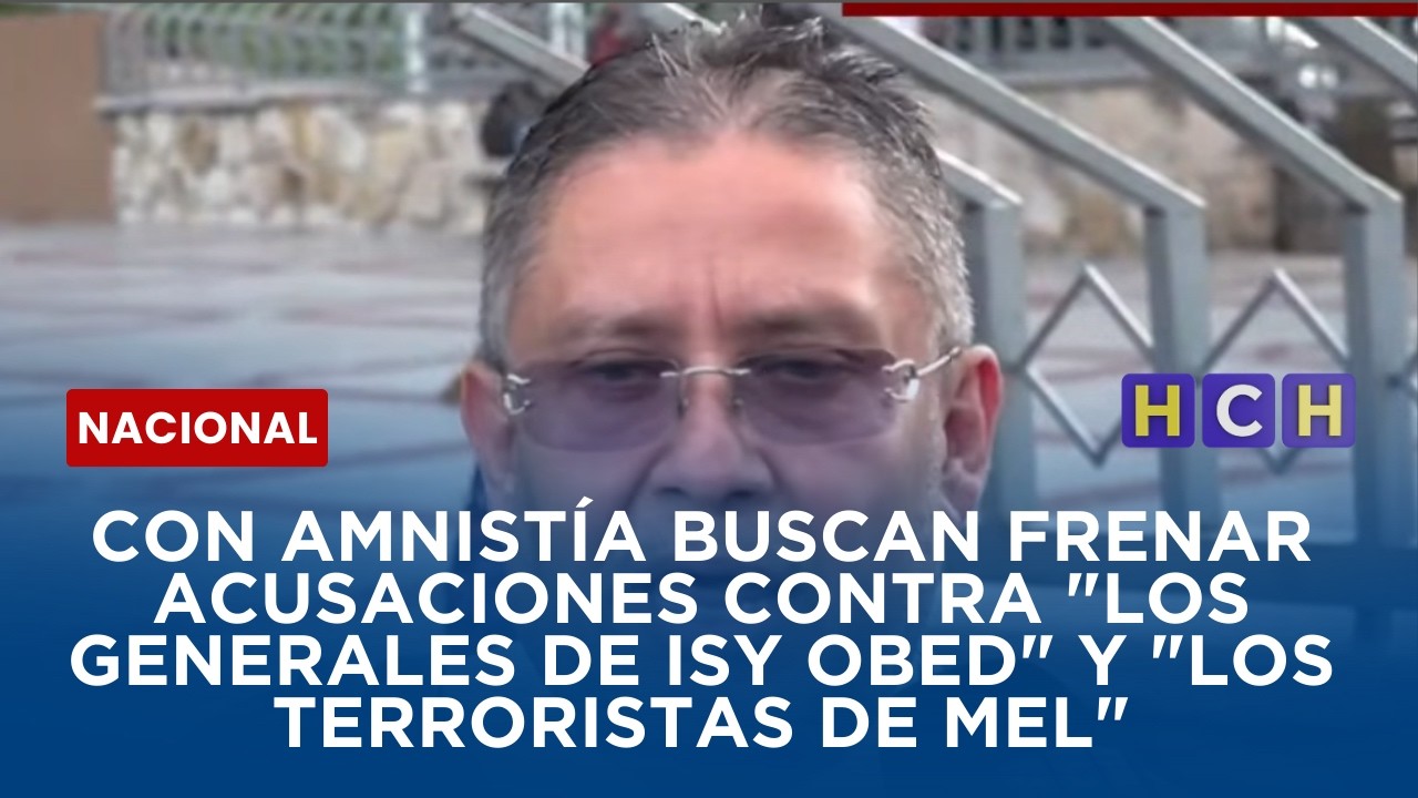 Con amnistía buscan frenar acusaciones contra 