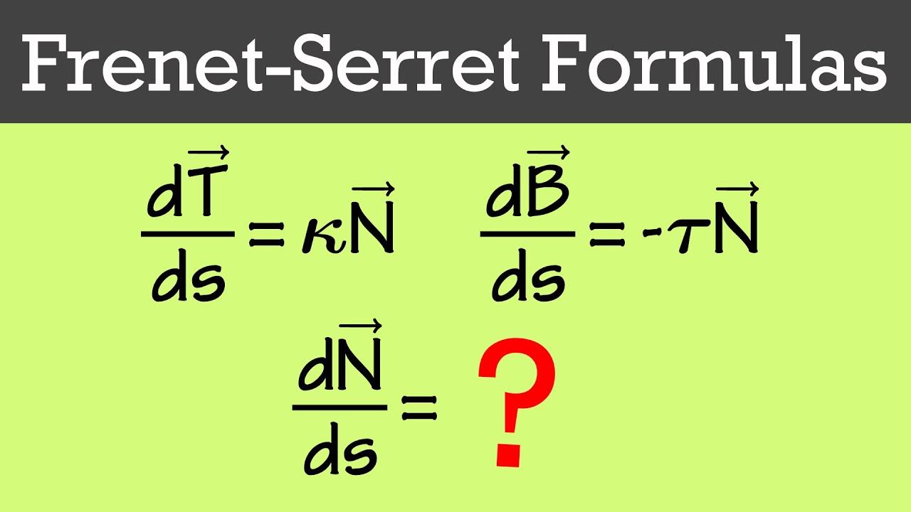 Frenet-Serret formulas (proof)