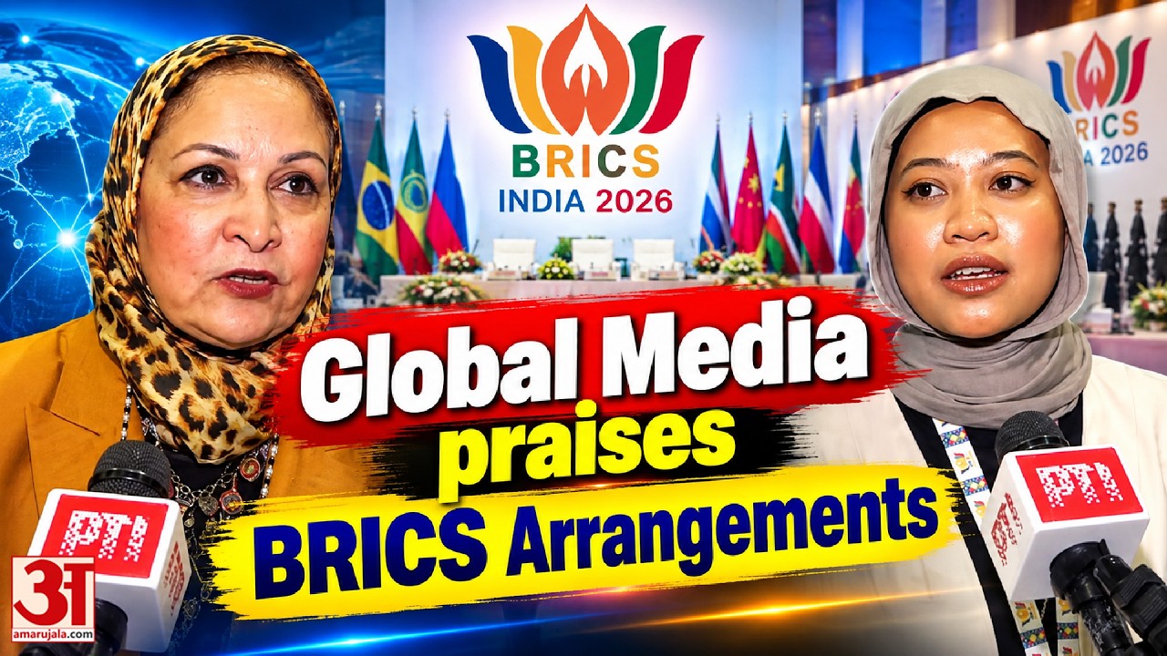 BRICS 2026: мировые СМИ собираются в Нью-Дели | Журналисты высоко оценили организацию медиацентра...