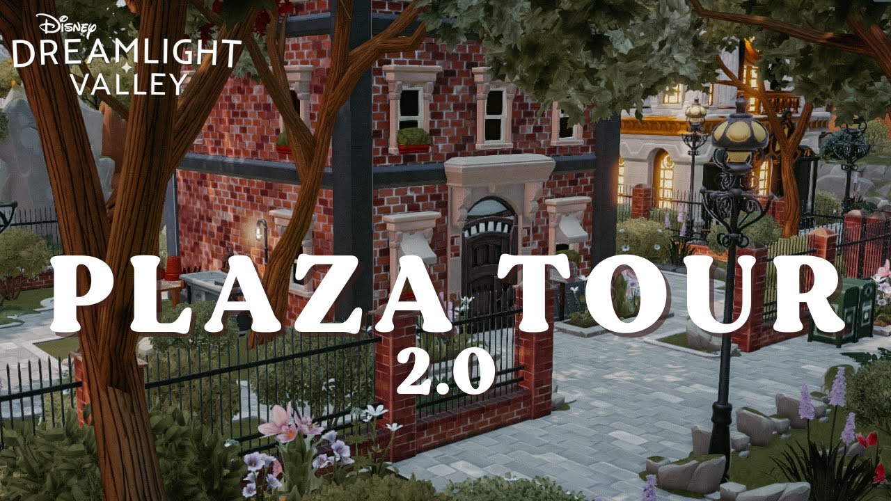 Экскурсия по Disney Dreamlight Plaza 2.0 | Вдохновение для дизайна Park Plaza