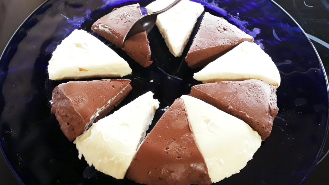 Postre FÁCIL sin HORNO 3 INGREDIENTES, Chocolate blanco y negro SÚPER CREMOSO Gustará a todos BARATO
