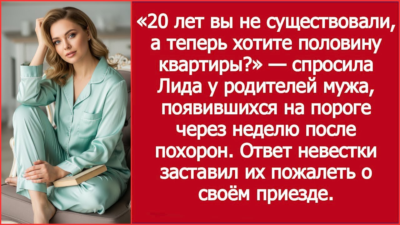 20 лет вас не было, а теперь хотите полквартиры  Родители мужа появились через неделю после похорон