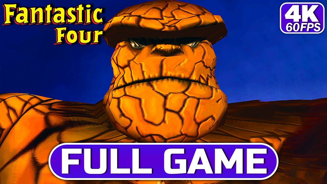 Fantastic Four (PS1) Full Game Walkthrough (No Commentary | 4K 60FPS Ultra HD)