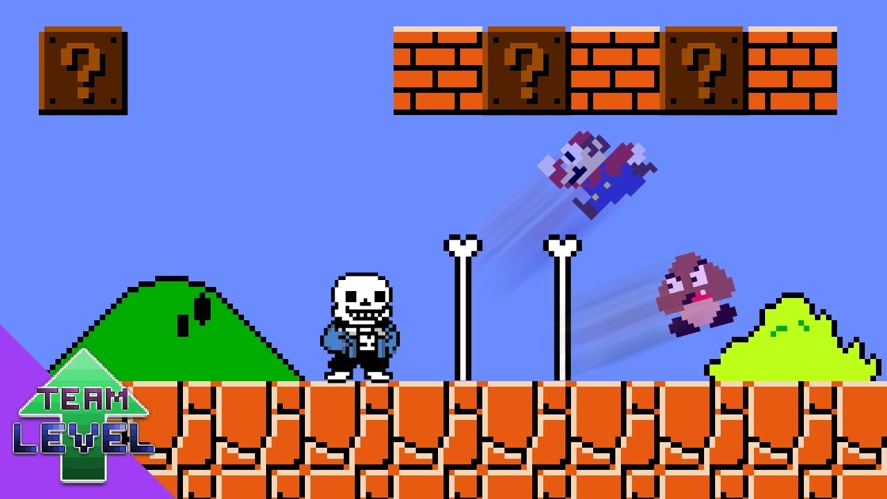 Sans would be OP in Super Mario Bros.