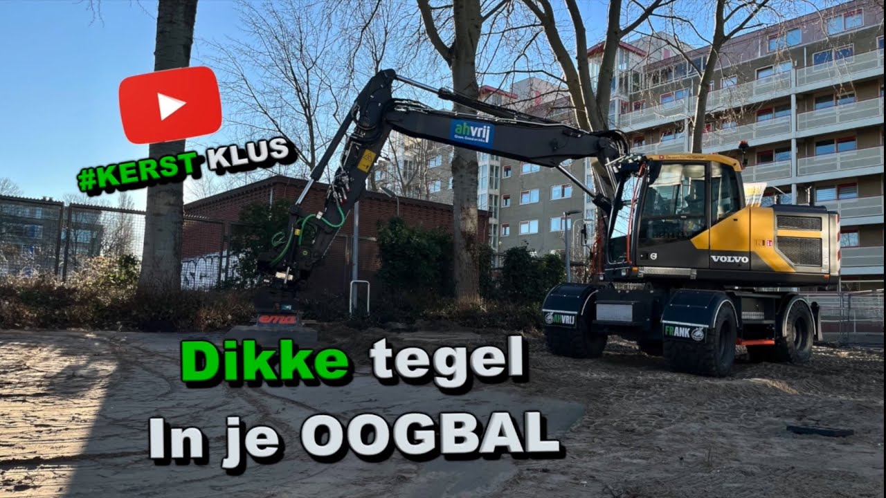 🧱👁️ TEGEL IN JE OOGBAL 🧱👁️ #112 #steelwrist  #excavator  #volvoew160e