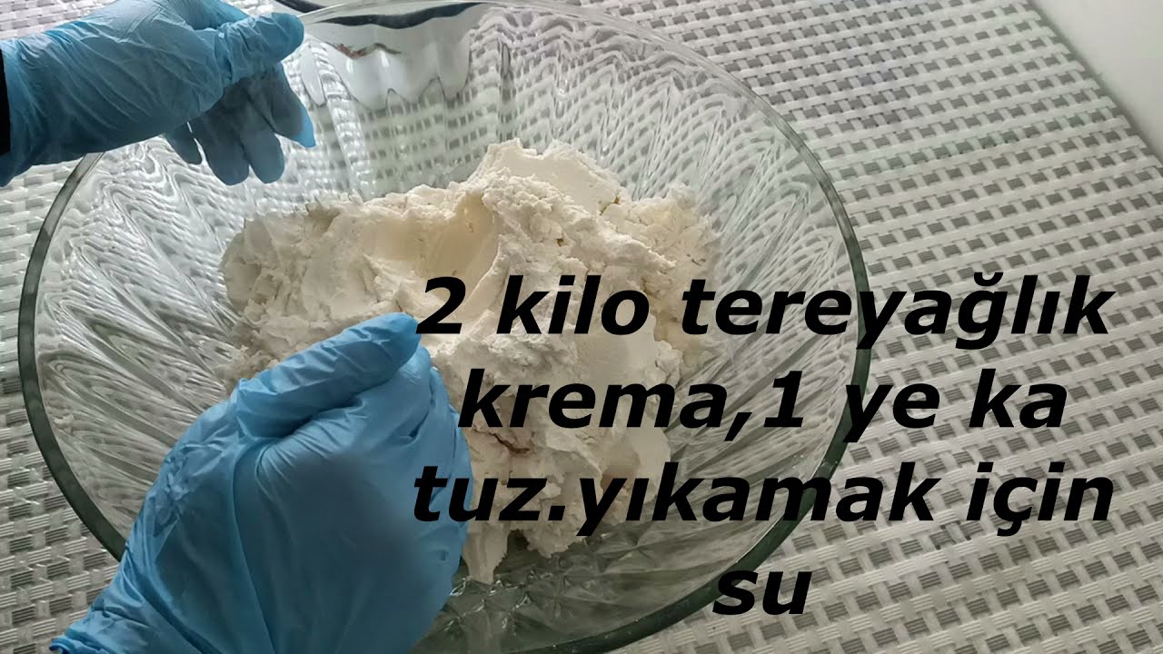 krema ile tereyağı yapımı