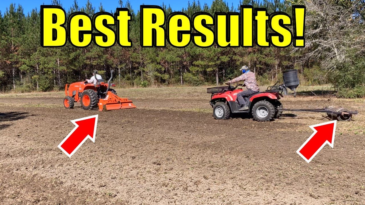 How to Plant Food Plots in 3 Easy Steps With a Tiller and CULTIPACKER!