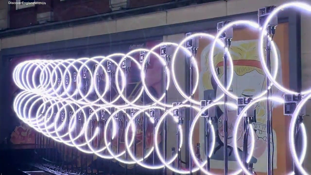 “Echoes of Motion in the Dark”🫧🌃 #lightshow #aesthetic #fyp #foryou #youtube #shorts #trending #yt 