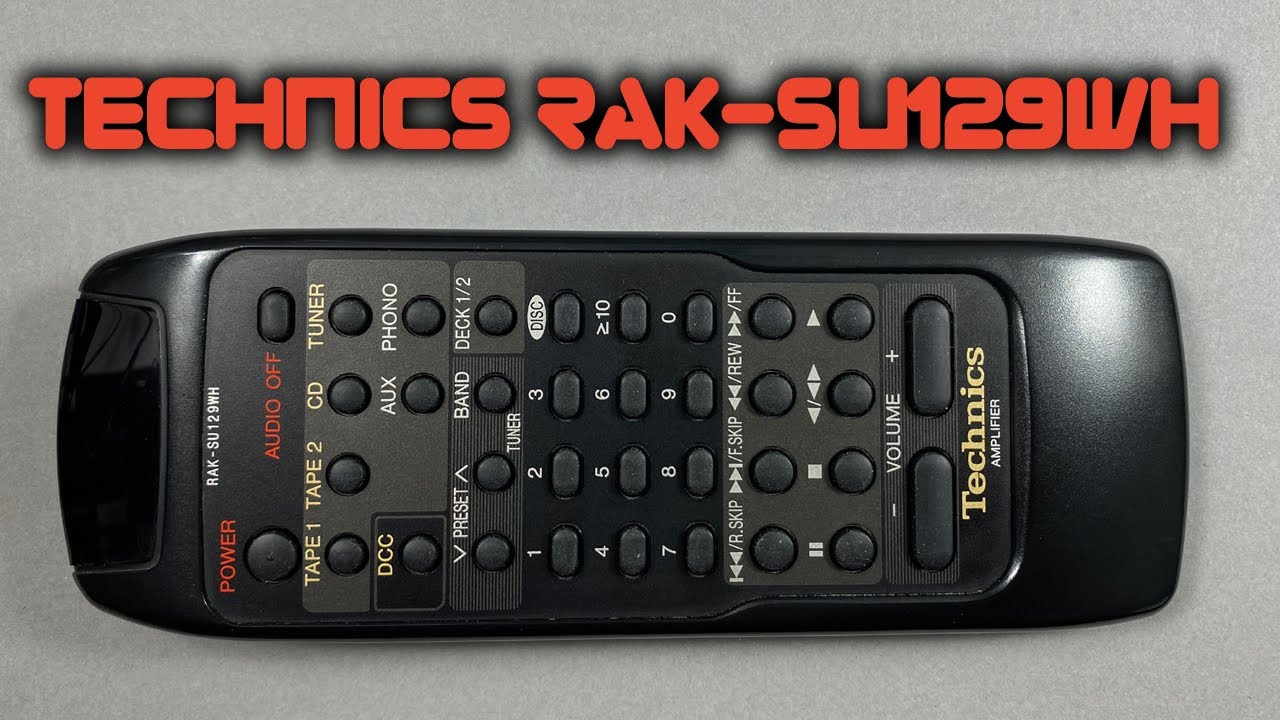 Naprawa pilota Technics RAK-SU129WH - LabFun