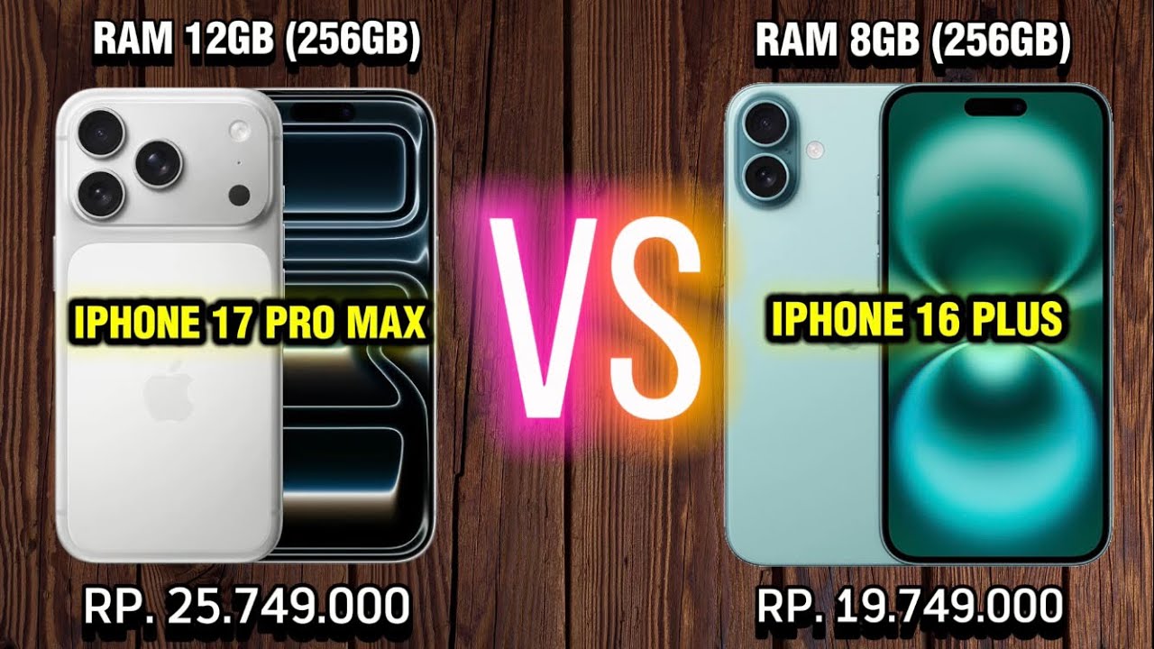 🔥 Nonton Dulu Sebelum Beli! iPhone 17 Pro Max vs iPhone 16 Plus | Harga & Spek Bikin Kaget! 😱
