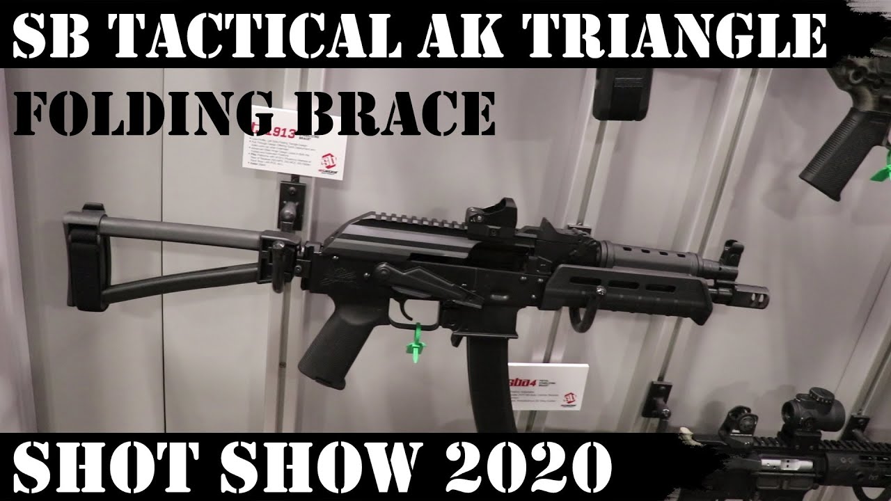 Складной треугольный приклад SB Tactical для АК и многое другое! Выставка Shot Show 2020!