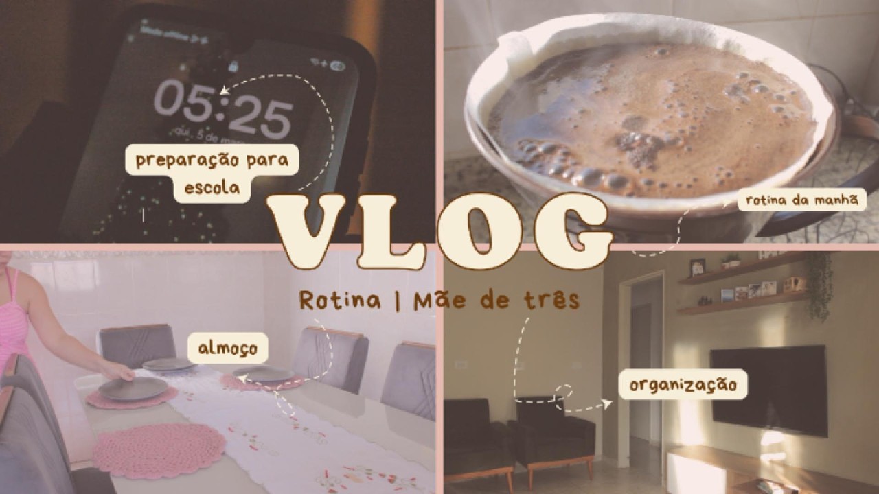 Mãe de três | Rotina de uma vida comum.