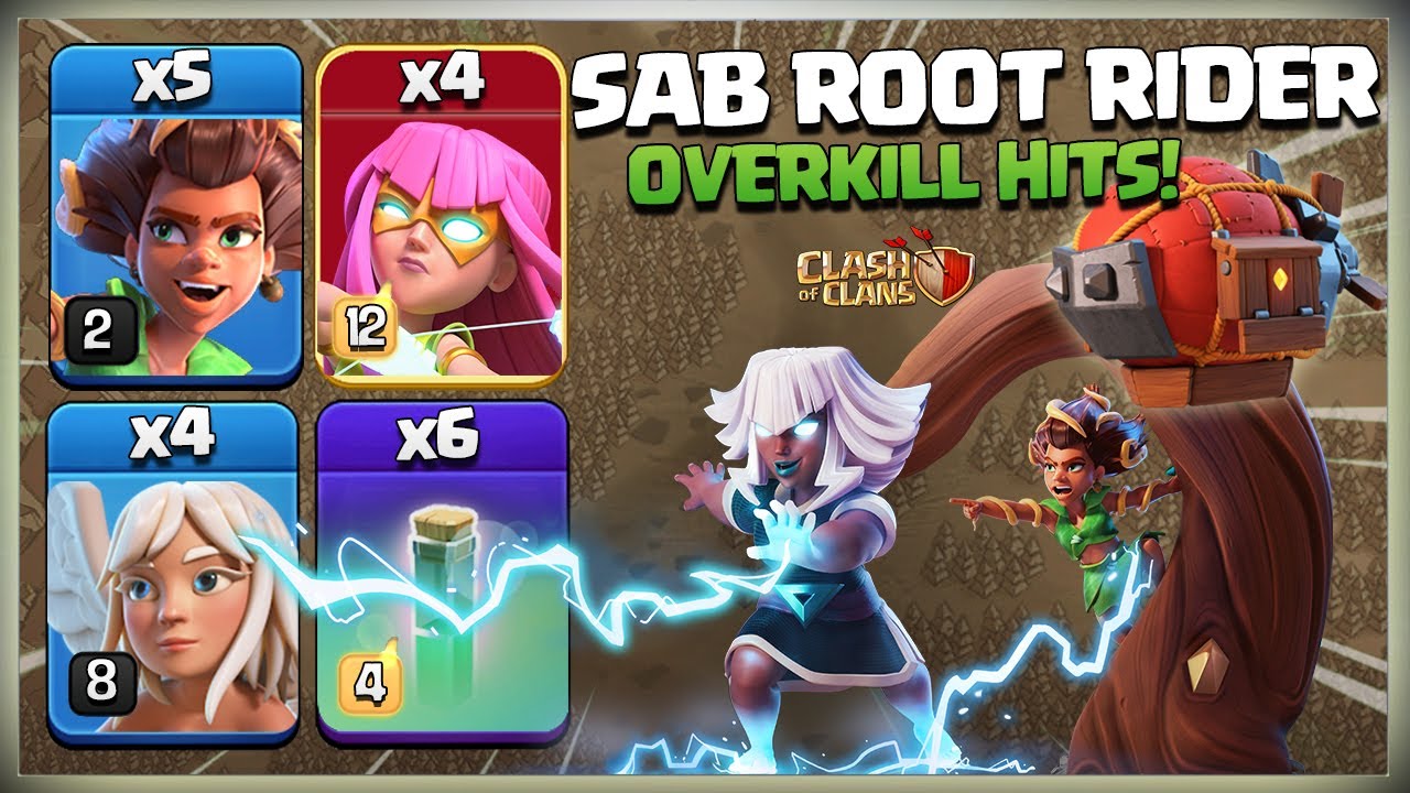 Th15 Root Rider 🔥 Th15 Super Archer Blimp Root Rider + Super Barbarian = WOW | Best Th15 Attack coc