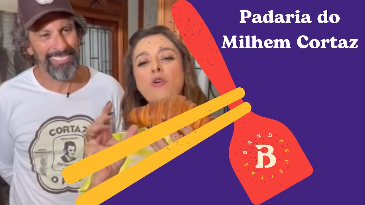 Catia Fonseca prova as delícias da padaria do ator Milhem Cortaz | Band Receitas
