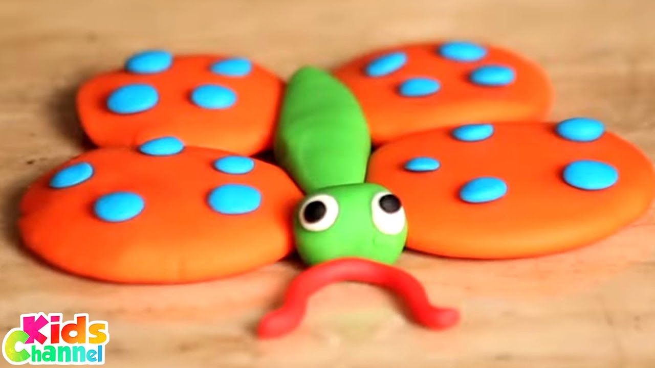 Play Doh Butterfly, Fun Activities And Learning Videos for Children by Kids Channel