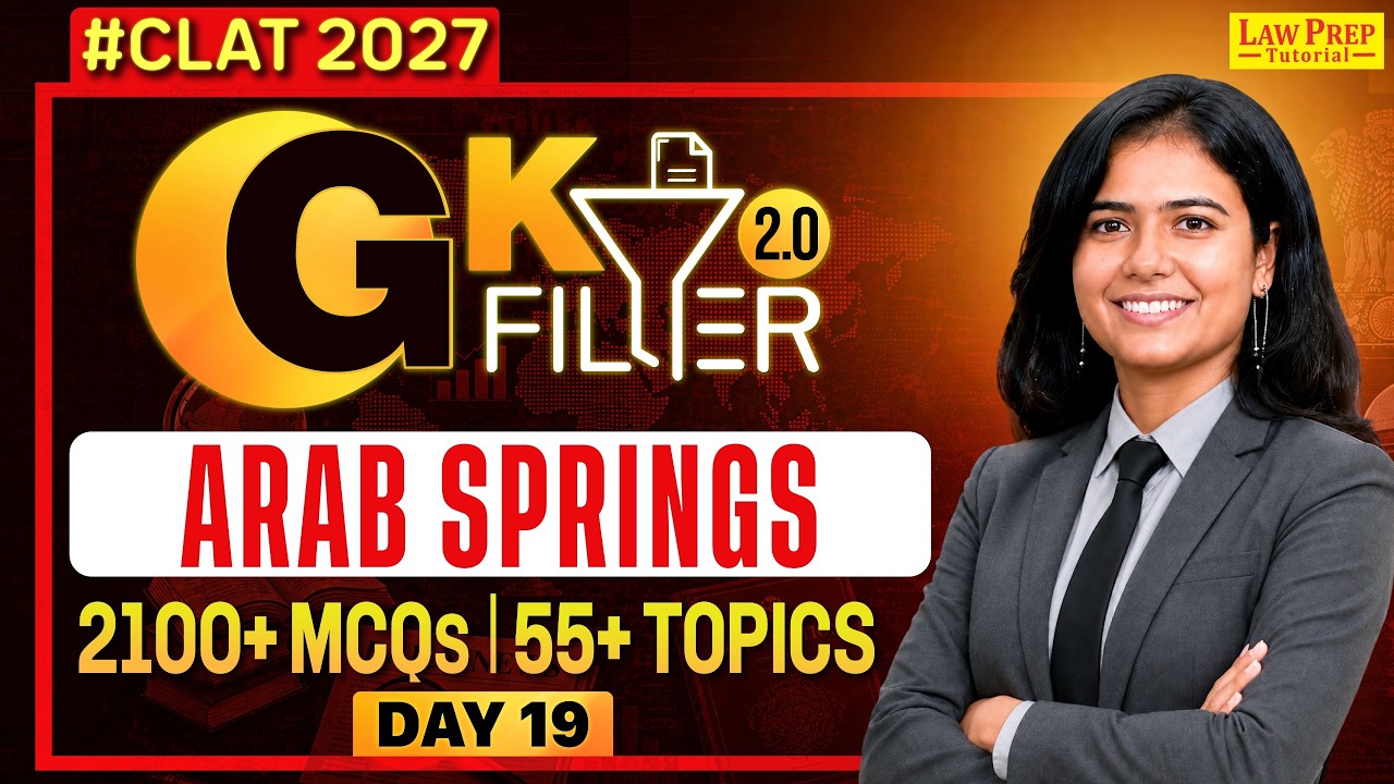 CLAT 2027 GK & Current Affairs | Arab Spring | 40 MCQs | CLAT 2027 Preparation