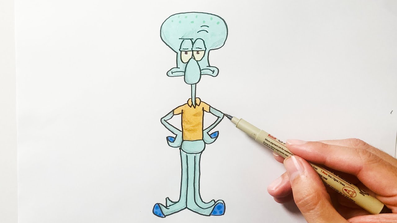 How to Draw Squidward from Spongebob Squarepants