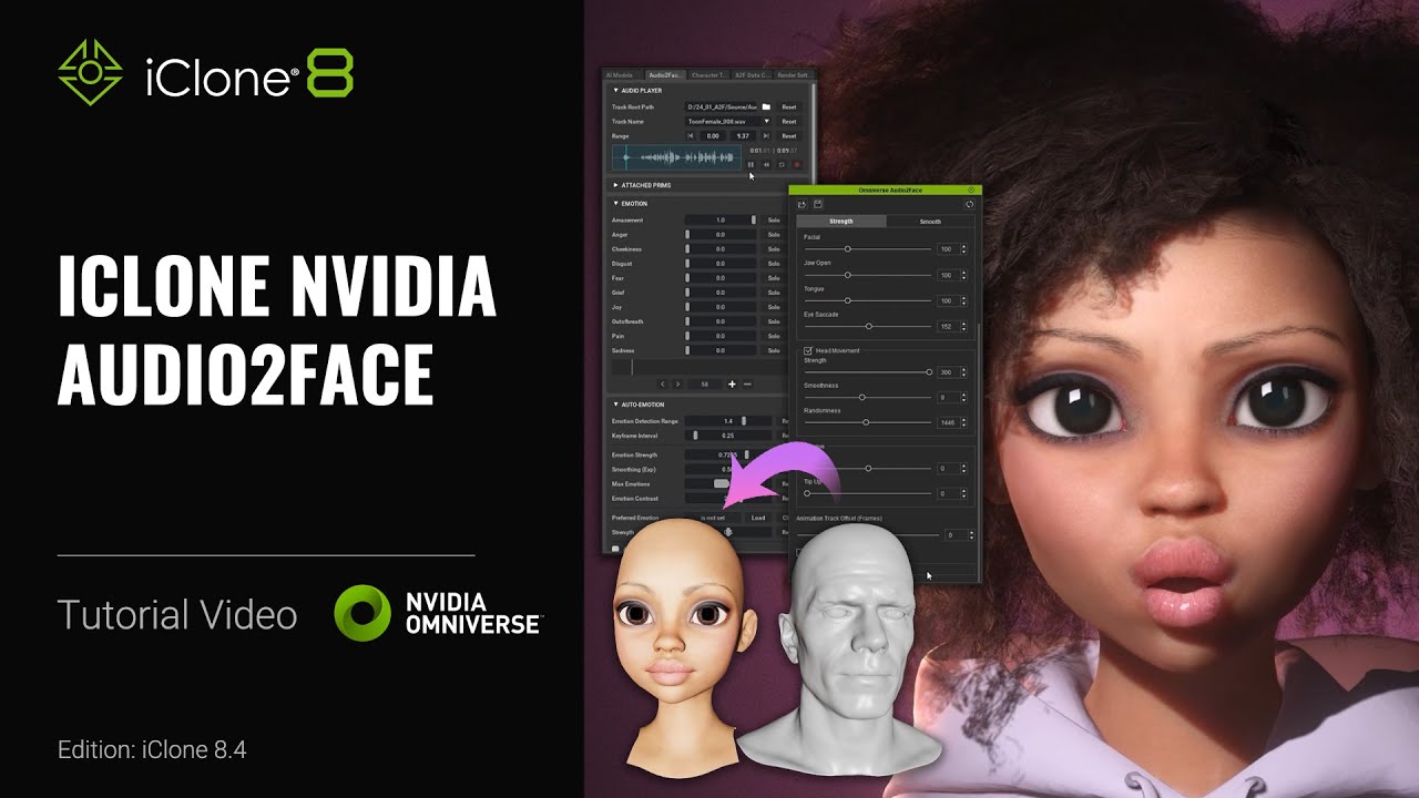 Getting Started with iClone NVIDIA Audio2Face Plugin | iClone Tutorial