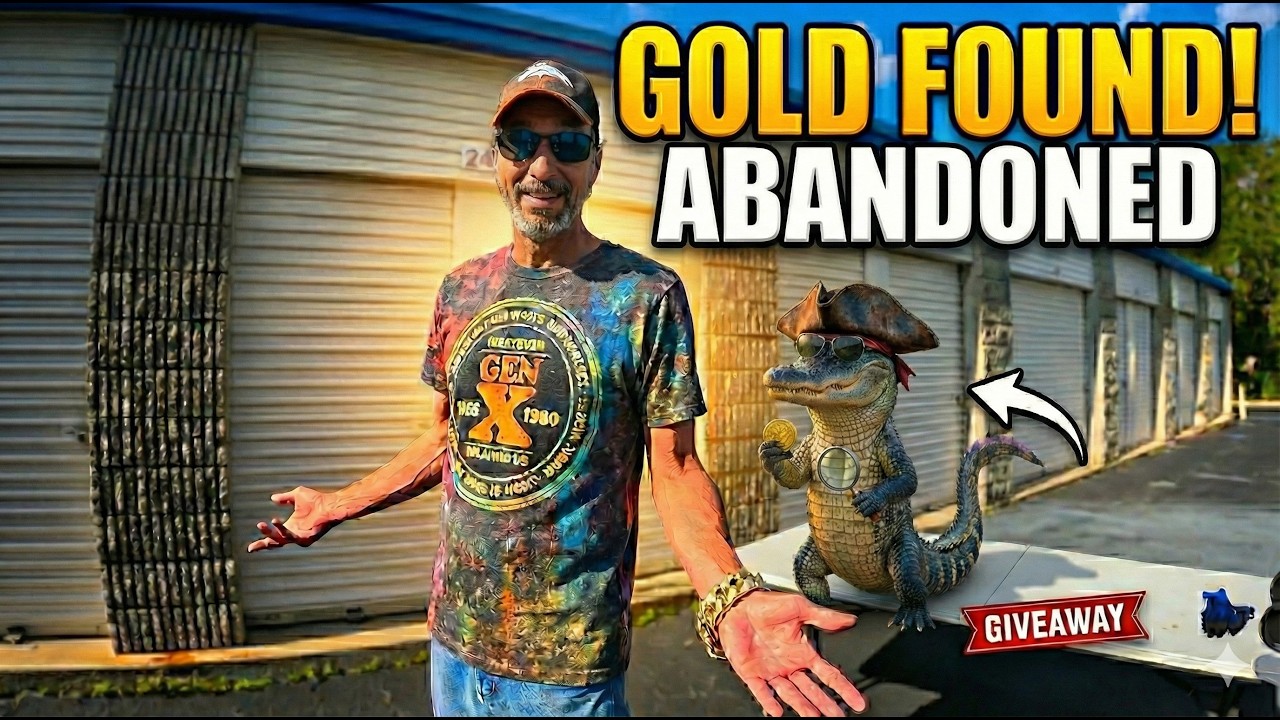 ABANDONED STORAGE UNIT FINDS! Gold & Vintage Daisy (Giveaway)