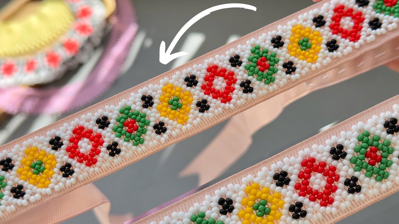 Стрічковий Ґердан з бісеру. Покрокова інструкція