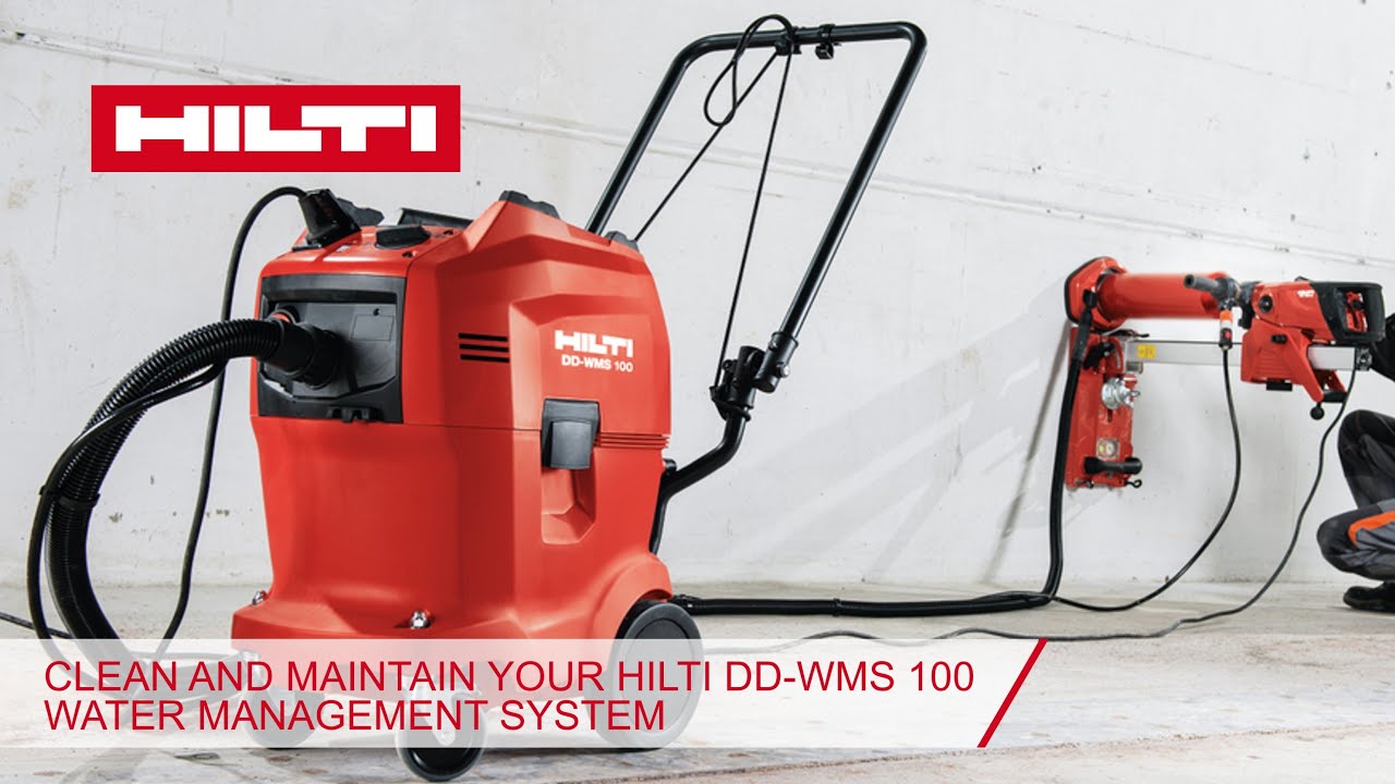 Clean and maintain your Hilti DD-WMS 100 Water Management System | #HiltiHowTo
