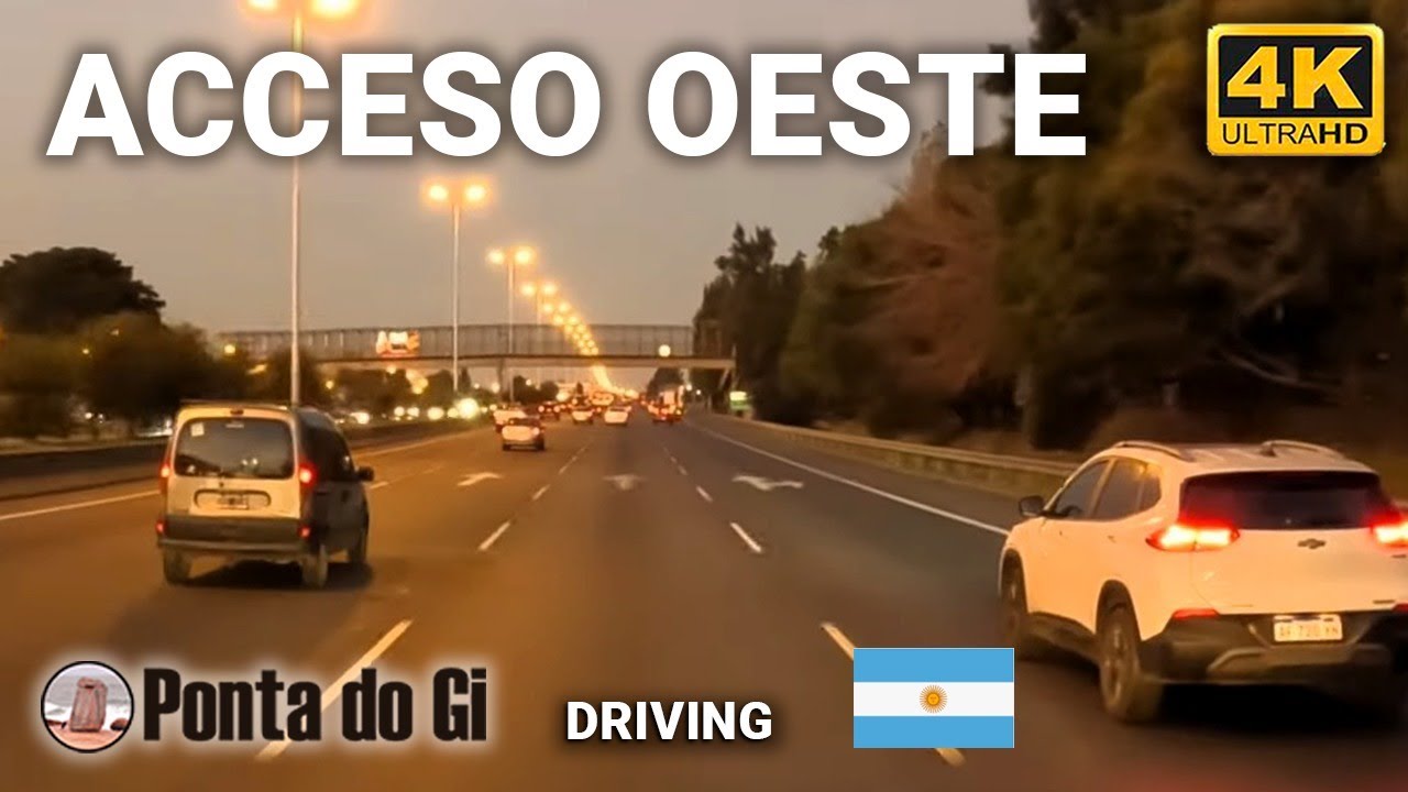 AUTOPISTA del OESTE #driving 2024 TOUR AMBA virtual  4K UHD PROVINCIA DE BUENOS AIRES - ARGENTINA