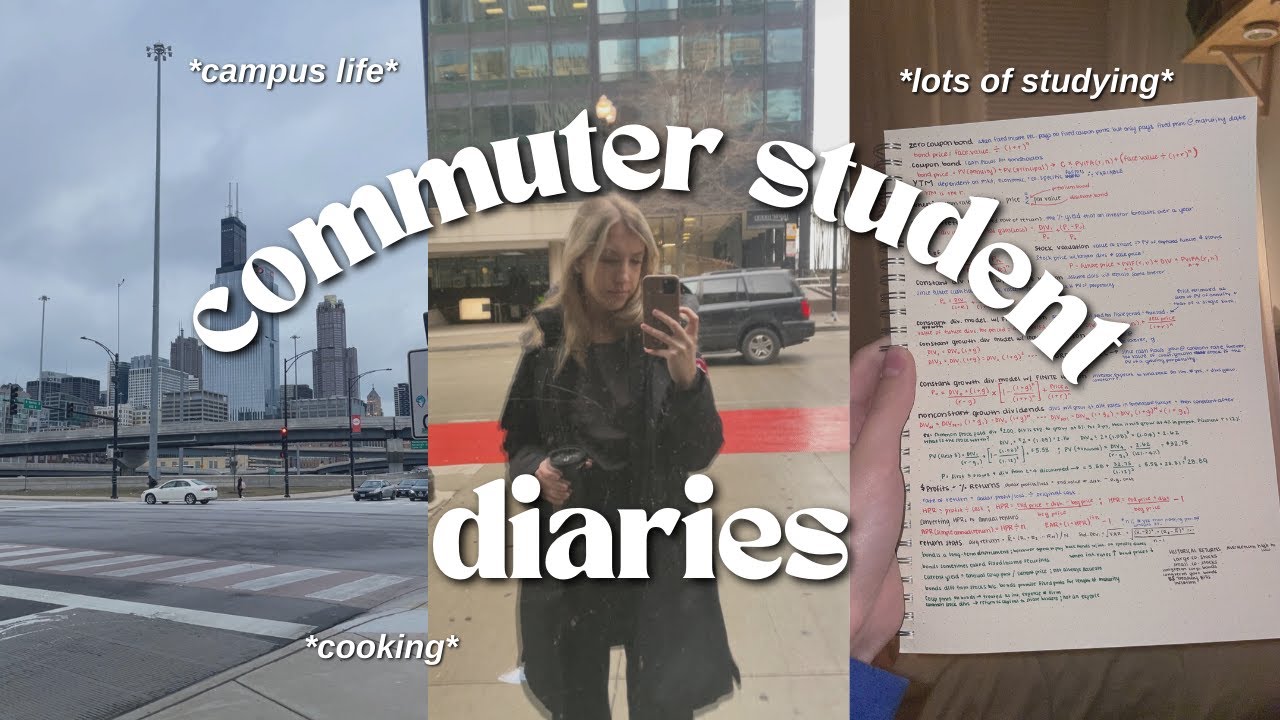 COMMUTER STUDENT DAY IN THE LIFE 📚 campus life, commuting, & late night studying 🌙