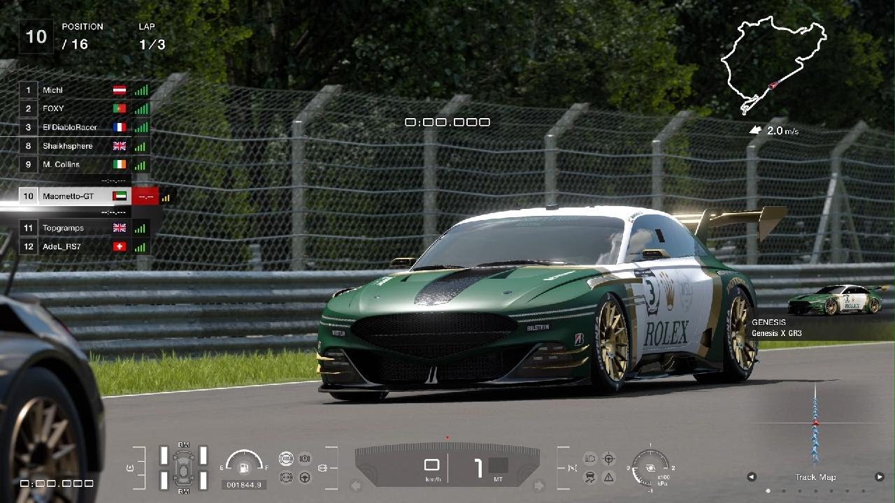 Gran Turismo 7 - Daily Race C - Nürburgring Nordeschleife (Reverse) - Genesis X (Gr.3)