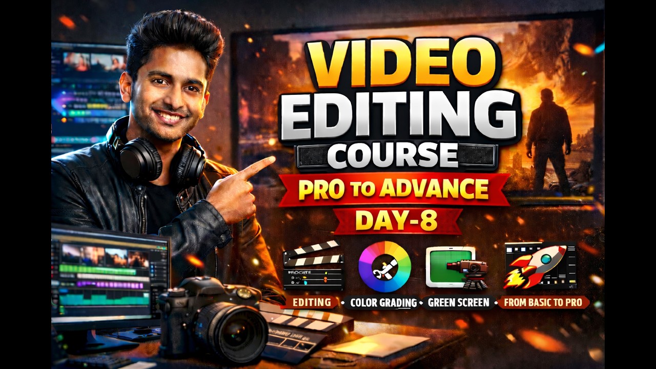 Video Editing Course I Pro to Advance I Day-8 #trending #editing #ai #learning
