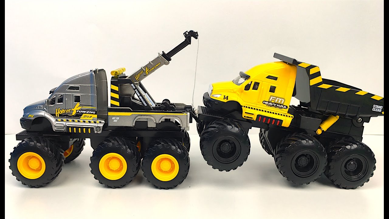VEHICULOS ADVENTURE FORCE CAMION GRUA CAMION VOLTEO CAMION DE BASURA MOTORIZADO CAMION MADRINA