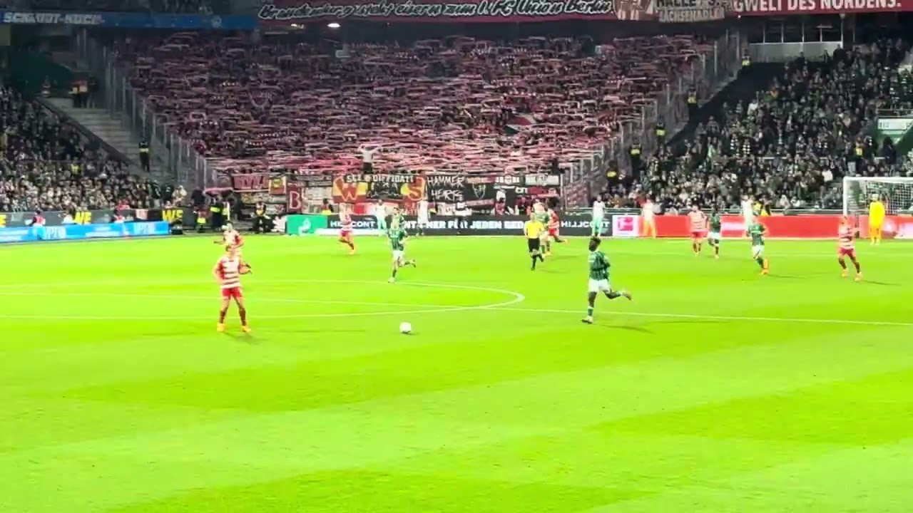 2025-10-24 SV Werder Bremen - 1. FC Union Berlin - 1:0 - Tor Marco Gr&uuml;ll