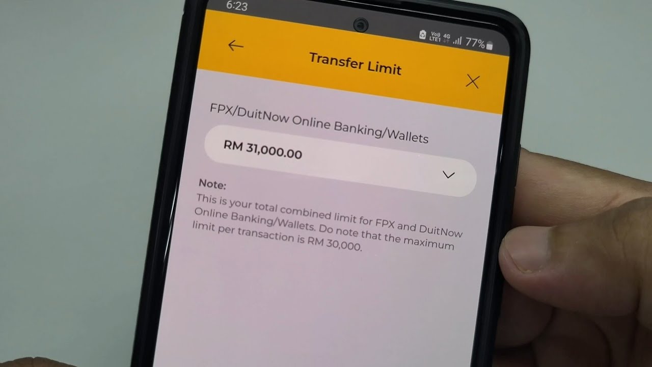 Cara Ubah Limit DuitNow Akaun Maybank melalui Aplikasi MAE