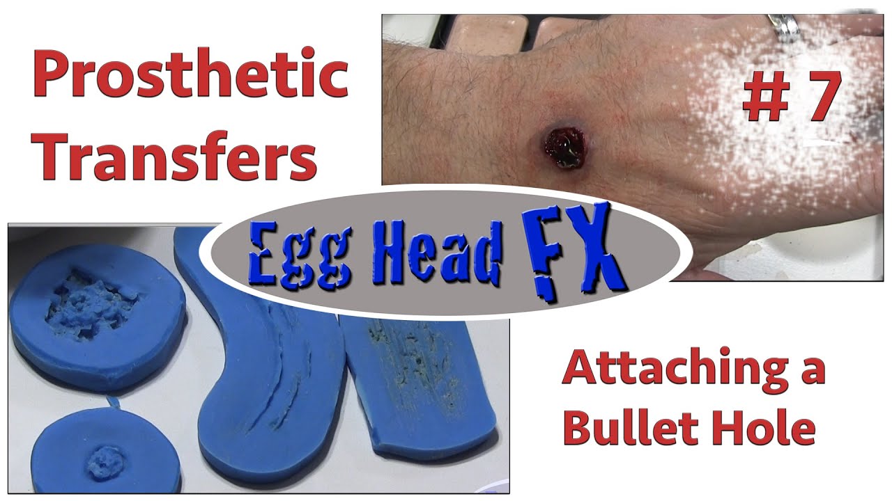 Prosthetic Transfers- Attaching The Entrance Bullet Hole - Part 7