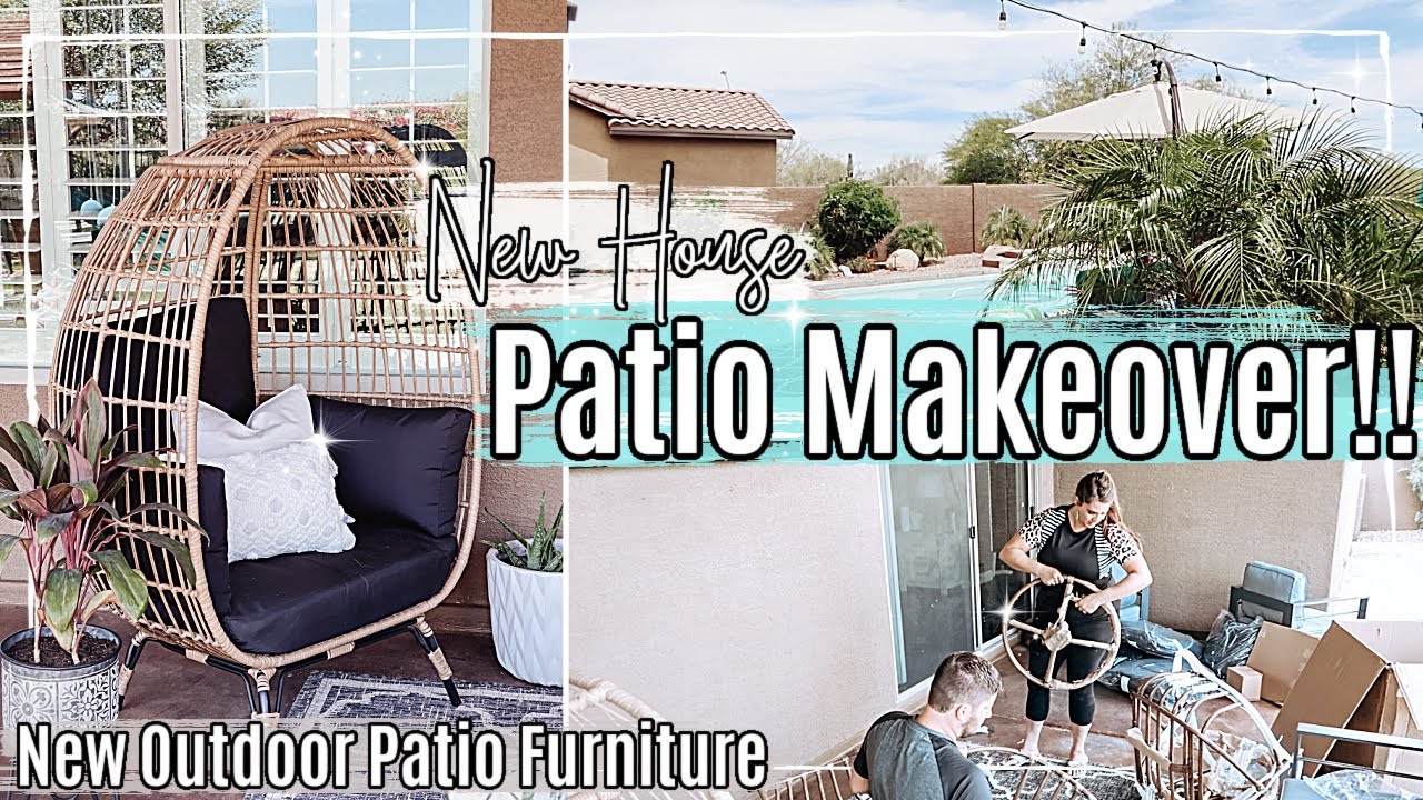 ☀️ ARIZONA PATIO MAKEOVER 2021 :: NEW HOUSE TRANSFORMATION + NEW OUTDOOR PATIO FURNITURE