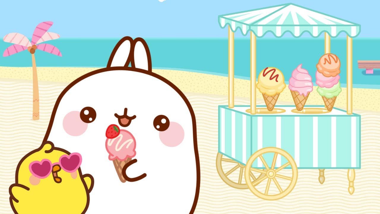 Molang and Piu Piu : Ice Cream Challenge 🍦 | Funny Compilation For kids