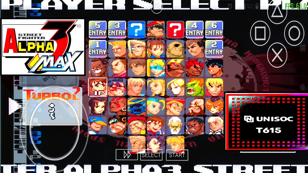 Street Fighter Alpha 3 Max (PSP) Gameplay tested Via Unisoc Tiger 615 / Street Fighter Alpha 3 Max !