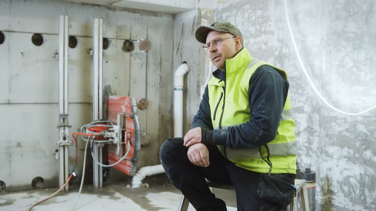 Concrete-pro Peter Svärd shows what it means to have the right tools