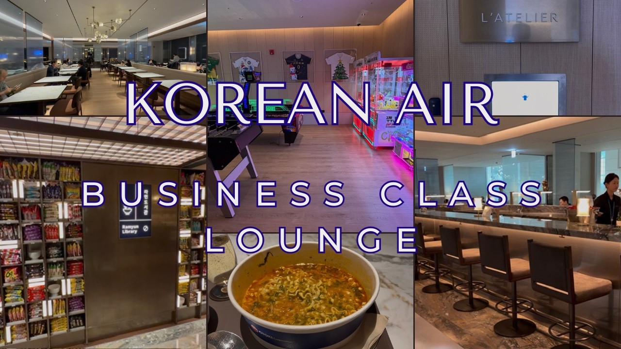 NEW Korean Air Prestige Lounge East-Left Seoul Incheon – Dining, Comfort & Amenities Review