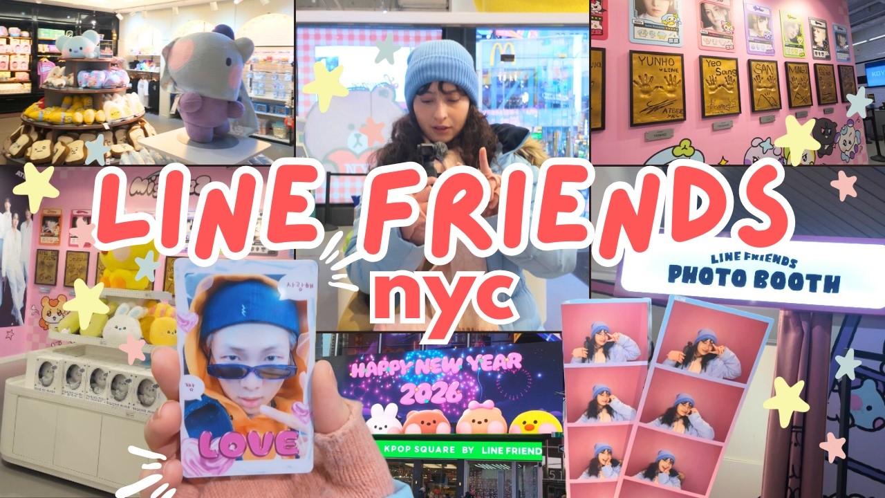 ✨TOUR DE LA TIENDA DE LINE FRIENDS NUEVA YORK ✨ (@BTS @NewJeans_official @ATEEZofficial)