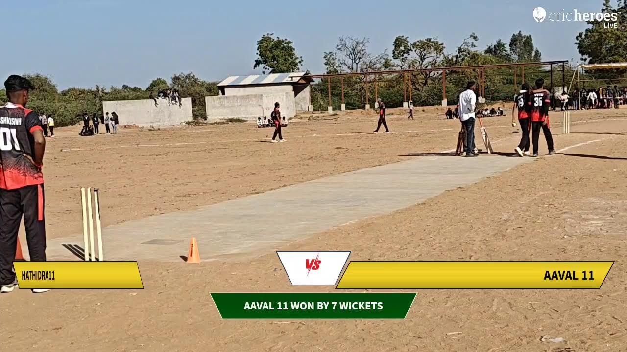Hathidra11 vs Aaval 11 live cricket match |  Mahakal Sena Bhadath Cricket Season-2 live - Bhadath C